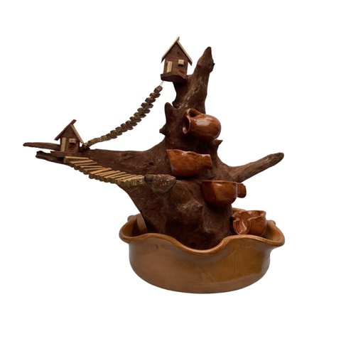 Fonte de Água Cascata de Cerâmica 4 Quedas Média Dec080