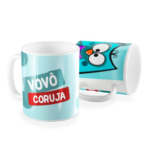 Caneca Vovô Coruja Azul