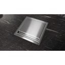 Ver imagem 2 de Lixeira Quadratta Kitchen 7L em Aço Inox Escovado com Tampa Articulada