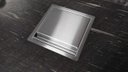 Ver imagem 2 de Lixeira Quadratta Kitchen 7L em Aço Inox Escovado com Tampa Articulada