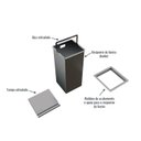 Ver imagem 4 de Lixeira Quadratta Kitchen 7L em Aço Inox Escovado com Tampa Articulada