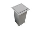 Ver imagem 1 de Lixeira Quadratta Kitchen 7L em Aço Inox Escovado com Tampa Articulada