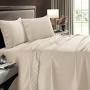 Ver imagem 1 de Jogo de Cama Buettner Queen 4 Pçs Sonata com Renda Pérola