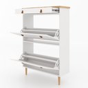 Ver imagem 5 de Sapateira de Parede Nala 2 Portas 1 Gaveta Madeira/Branco