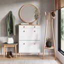 Ver imagem 1 de Sapateira de Parede Nala 2 Portas 1 Gaveta Madeira/Branco
