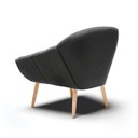 Ver imagem 5 de Poltrona Giovana Veludo Natural Preto