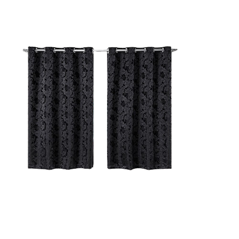 Cortina Jacquard 2,80x2,30 Para Trilho Suíço:Preto