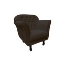 Ver imagem 5 de Kit 2 Poltronas Decorativa Dália Veludo Marrom
