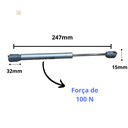 Ver imagem 3 de Pistão Á Gás Amortecedor 100n Armário Cozinha Kit 4 Unidade