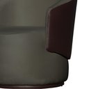 Ver imagem 5 de Kit 2 Poltronas Organica Beatriz Veludo Cinza C/ Composê Corano Marrom - Lm Decor