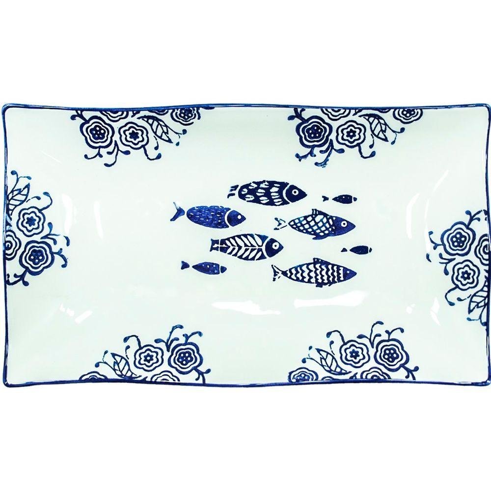 Kit 4 Petisqueiras Bowl Grande Travessa Oceano Peixe 550ml - 3