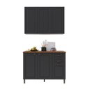 Ver imagem 2 de Armário Cozinha Modulada Compacta Americana 100% MDF 120cm Provence Multimóveis Crink-CPT002