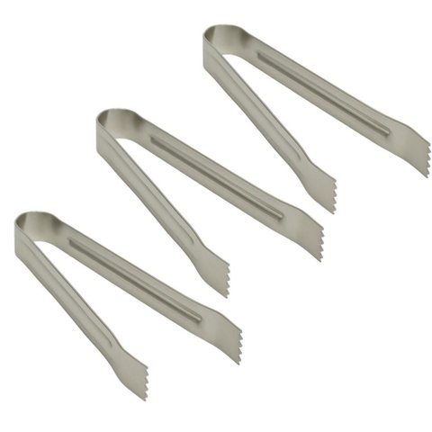 Kit 3 Mini Pegadores de Gelo em Aço Inox Lyor 14cm Bar Drinks Frutas Coquetelaria Frios Petiscos