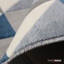 Ver imagem 2 de Tapete Para Sala Supreme Ladrilho 150x200cm Azul São Carlos