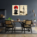 Ver imagem 1 de Kit De Quadros Samurai Em Mdf Make Laser 60x40 Cm