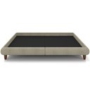 Ver imagem 3 de Cama Casal King Pés de Madeira 210cm Otto P05 Linho Bege - Lyam Decor