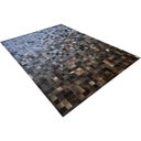 Ver imagem 2 de Tapete de couro marrom café 2,50x3,50 com borda pç 10x10cm