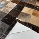 Ver imagem 3 de Tapete de couro marrom café 2,50x3,50 com borda pç 10x10cm