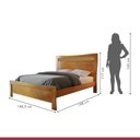 Ver imagem 5 de Cama Casal com Ratam Império Josandro Amêndoa Mel