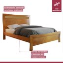 Ver imagem 2 de Cama Casal com Ratam Império Josandro Amêndoa Mel