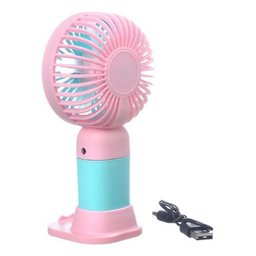 Mini Ventilador de Mão Portátil Recarregável Mesa Escritório - 3