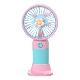 Mini Ventilador de Mão Portátil Recarregável Mesa Escritório - 1