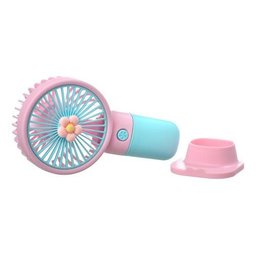 Mini Ventilador de Mão Portátil Recarregável Mesa Escritório - 2