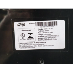 Jarra Importada Cafeteira Wap Prosdócimo Digital Aroma Wcd1500 Preta - 4