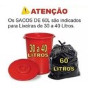 Ver imagem 3 de Saco De Lixo 60 Litros Preto Super Reforçado 100 Un Fábrica