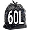 Saco De Lixo 60 Litros Preto Super Reforçado 100 Un Fábrica - 1