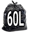 Ver imagem 1 de Saco De Lixo 60 Litros Preto Super Reforçado 100 Un Fábrica