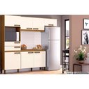 Ver imagem 2 de Cozinha Modulada Henn Briz Star 4 Peças (2 Armários + 1 Balcão + 1 Paneleiro) Cpt95 Nature/off