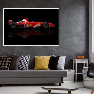 Quadro Decorativo Carro de Corrida F1 Sala Quarto Casa Escritório