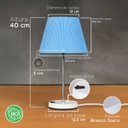 Ver imagem 4 de Abajur Luminaria de Mesa Piovere Elegante Moderno com Interruptor com Cupula 3d Premium