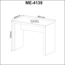 Ver imagem 3 de Kit Escritório Completo com Mesa Gaveteiro Balcão e Estante Cor:branco
