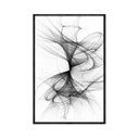Ver imagem 2 de Quadro Decorativo - Abstrato Preto e Branco Abg009 Vidro com Impressão Uv - 60x40cm