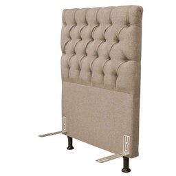 Cabeceira Cama Box Solteiro 90Cm Cristal Linho Bege - 4