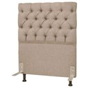 Ver imagem 1 de Cabeceira Cama Box Solteiro 90Cm Cristal Linho Bege