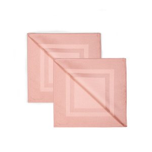 Kit 2 Guardanapos de Tecido Rosa Pétala Jacquard 51x51 Karsten
