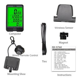Ciclo Computador Bike Sem Fio Wireless Velocímetro Led Sd576 Luuk Young - 6