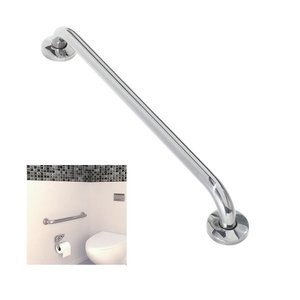Alça Barra de Apoio Inox 80cm Idoso Cadeirante Deficente Corredor Box Banheiro Segurança Acessibilid