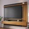 Home Suspenso Juriti 1.8 Ripado para TV até 70” Noce Milano/Preto - Colibri - 2