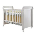 Ver imagem 2 de Quarto de Bebê Ariel 4 Portas e Berço Americano Mirelle Branco Brilho com Colchão Ortobom - Carolina