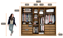 Ver imagem 3 de Guarda Roupa Casal 6 Portas e 8 Gavetas Robust Plus Novo Horizonte Cumaru