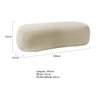 Puff Decorativo Itália 140cm Sala Escritorio Luxo Bouclé - 3