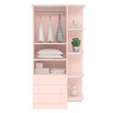 Ver imagem 3 de Quarto Infantil Completo Ana 2 Portas 3 Gavetas Rosa - Pnr Móveis
