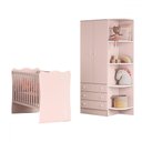 Ver imagem 2 de Quarto Infantil Completo Ana 2 Portas 3 Gavetas Rosa - Pnr Móveis