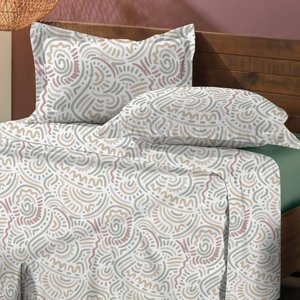 Jogo de Cama Solteiro 3 Peças Toque Acetinado Painel
