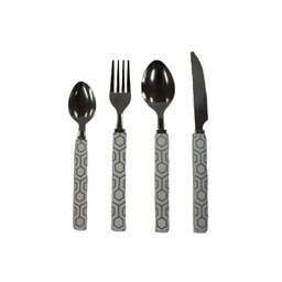 Jogo de Talheres com 24 Pçs e Suporte 2444305 Branco -quanhe - 4