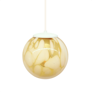 Lustre Pendente Taschibra Sfera P Conhaque Leitoso E27 Bivolt